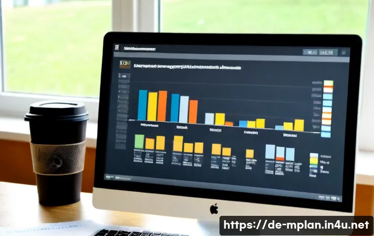 미디어 플래너의 KPI 설정 방법 - Photorealistic modern media planning workspace in Germany, a focused professional reviewing campaign...